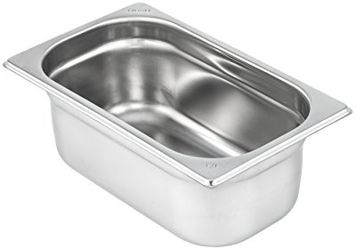 Casselin CBG14065 Gastronorm Container 1/4, Stainless Steel, Grey