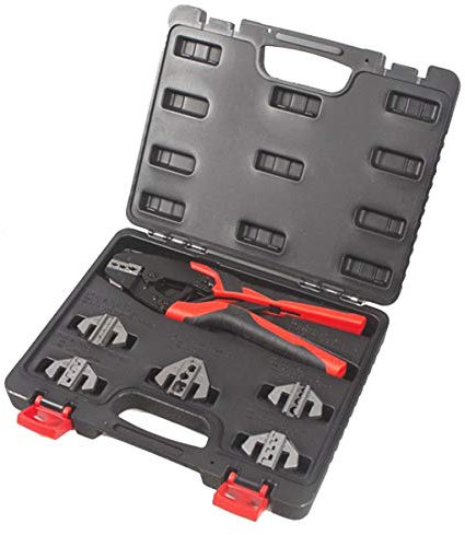 RS PRO Hand Crimpzange 0.1mm² → 10mm², 0.1 → 10mm² / 22 → 6AWG für Isolierte Flachstecker, 254 mm