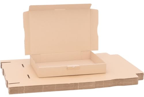 verpacking Maxibriefkartons 320 x 225 x 50 mm Maxibrief Braun MB 4 Innenmaß von 315 x 220 x 45 mm Versand Post Faltschachtel Versandschachtel Büchersendung - optimal geeignet für den Versand 50 Stück
