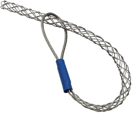 Abeicy 1 Pack Cable Pulling Grip, Electrical Wire Puller Socks, Stainless Steel Mesh Sleeve Lassos Strand for 4-6mm OD Cord, Flexible Cable and Wire