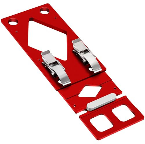 Track Saw Guide Rail, Aluminum Alloy Track Saw Square Right Angle Circular Saw Guide Rail Accessories 90 Degree Right Angle Guide CNC-Milled 90° Stop with Edge Guide