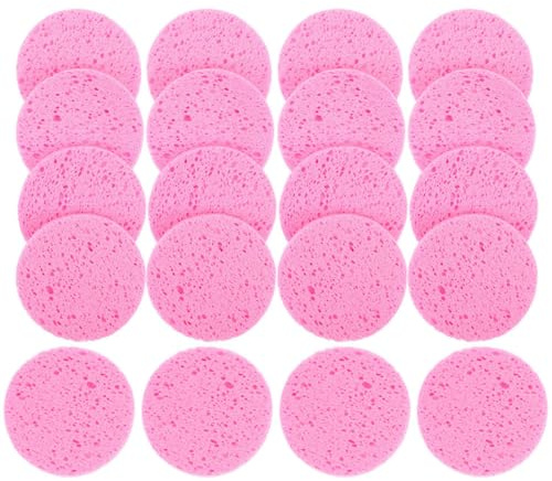 Beatifufu Dischetti Struccanti Rotondi per Rimozione Trucco Delicata e Pulizia Viso in Cotone di Polpa di Legno 20 Pezzi Dimensioni 60mm Spessore 8mm