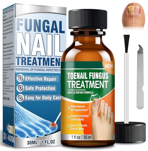 Tratamiento Hongos Uñas Pies, Hongos Uñas Pies Potente, Antihongos Uñas Pies Solución, Mejora Uñas Gruesas, Rotas, Descoloridas y Quebradizas, Tratamiento de Crecimiento y Restauración de Uñas