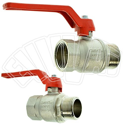 VALVOLA A SFERA ATTACCHI 1 MASCHIO - FEMMINA RUBINETTO IN OTTONE IRRIGAZIONE