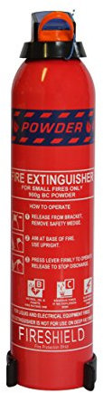 600g Dry Powder Fire Extinguisher - BC - FireShield