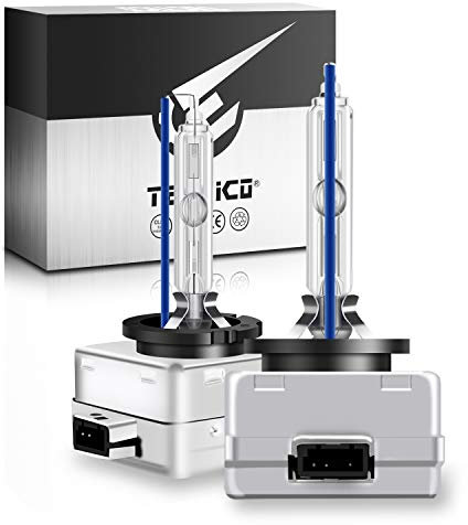 TECTICO D1S Xenon Bulbs 35W 8000K Cool Blue +300% Ultra Bright Bi HID Conversion Kit Xenarc Headlight Upgrade Bulb, 2 Lamps