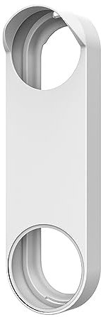 Silicone Doorbell Cover Shade Accessories Waterproof Protective Cover Shade Anti Sunlight compatible for Google Nest Doorbell Wired 2nd Gen (Color : White)