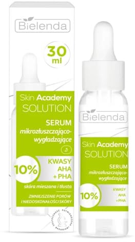 Bielenda Skin Academy Solution Micro-Exfoliating & Smoothing Serum with 10% PHA AHA 30ml