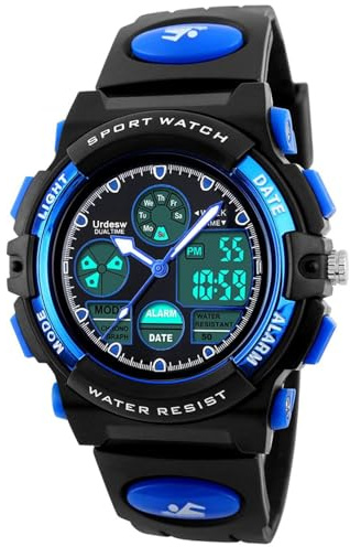 Montres pour Enfants Fille Garcon, Montre de Sport numérique extérieure étanche avec Alarme/chronomètre, Montres Bracelet pour Anniversaire/Cadeaux
