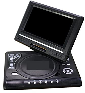 Bärbar DVD-spelare, DVD-spelare, Mini DVD-spelare 7,8 tums stationär digital Smart TV CD-spelare med fjärrkontroll Bärbar resebio,for Home, Car