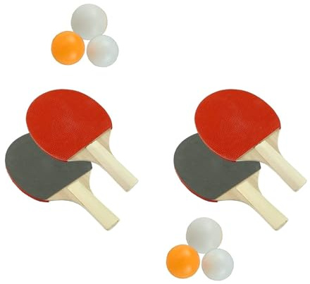 PNJB Table Tennis Ping Pong Set, Ergonomic Handles, Indoor & Outdoor, Dynamic And Fun Sport, Lightweight And Portable, Non-Slip Design,