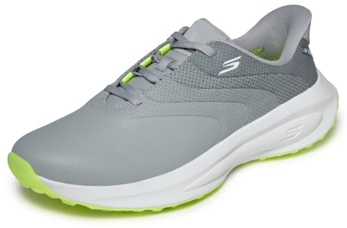 Skechers Men's Flow SI Slip-Ins Golf Shoe, Grey, 7 UK