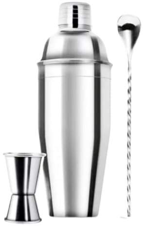 Cocktailshakerset Rostfritt Stål Cocktail Shaker Cocktail Set Bartender Tre-delad Set Shaker Cocktail Shaker Set Bar Verktyg Cocktail Shaker Set