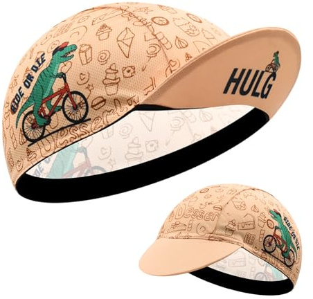 HULG Cappellino da Ciclismo Unisex - Cappellino da Ciclismo in Poliestere - da Indossare sotto Il Casco - Fodera per Casco da Bicicletta Traspirante e Anti-Sudore (Color-16)