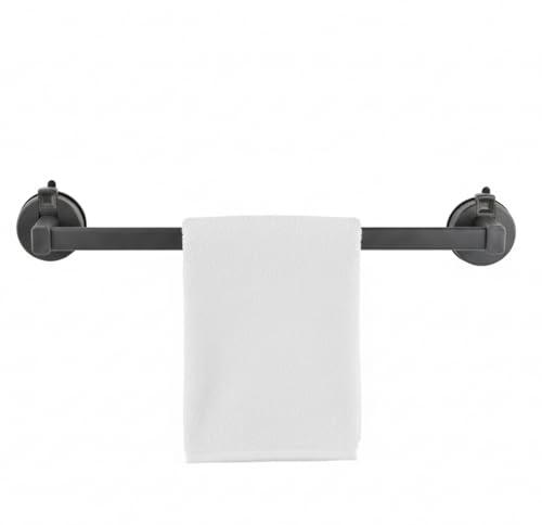Ziyonix Toalleros de Baño Ventosa Sin Taladro, Toallero de Pared Toallero de Acero Inoxidable con Capacidad de Carga Barra de Toalla Multifuncional Resistente para Baño y Cocina (40 cm)