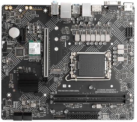 Placa Base Fit For MSI Pro H610M-G WiFi DDR4 H610 LGA 1700 for CPU i5-12400F i7-12700K i3-12100F i5-12400 HDMI Micro ATX Placa Madre