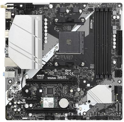 motherboard Fit For ASRock B550M/AC Motherboard Supports Ryzen 5 3600 5600G 5700X 5700X3D 5800X3D CPU 4xDDR4 4733MHz M.2 NVME MATX AMD AM4 Mainboard