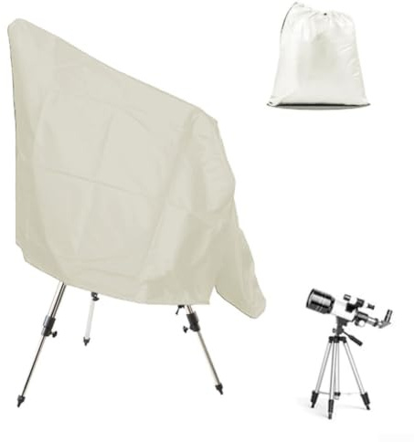 Reflekterande teleskopskydd vattentätt 210D Oxfordtyg dammtätt skydd för astronomisk utrustning - inkluderar bärväska 150 x 85 cm (210D vit)