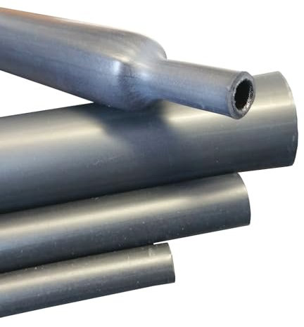 netproshop 1m Schrumpfschlauch 85mm mittelwandig mit Kleber (4:1) schwarz