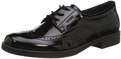 Geox Jr Agata, Scarpe Derby Bambine e ragazze, Nero (00066), 34 EU