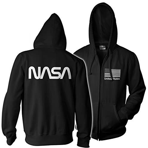 Nasa Schwarze Flagge mit Reißverschluss