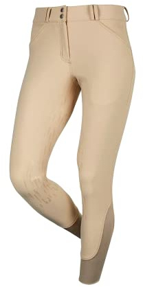 LeMieux Drytex Waterproof Breeches for Women - Equestrian Pants for Horseback Riding - Ladies’ Jodhpur Riding Pants (Beige/US4)