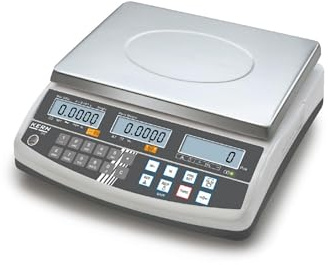 KERN Edelstahl CFS Zählwaage, Hellgrau/Dunkelgrau, 10mg Lesbarkeit, 3kg MAX Wägebereich