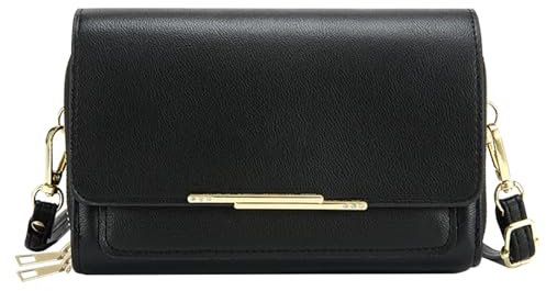 Damen Handy Umhängetasche PU Leder Crossbody Schultertasche Damen Stylisch Crossbody Bag Klein Moderne Taschen mit Verstellbar Abnehmbar Schultergurt