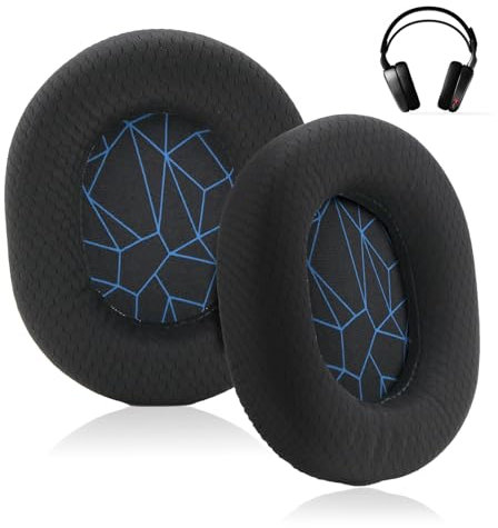 Earpads Replacement for SteelSeries Arctis 1/3/5/7/7+/7P/7P+/7X/7X+/9/9X/Pro/Prime,High-Density Foam Ear Pads Cushions,Sweatproof and Durable,Black (Not Compatible with Arctis Nova)