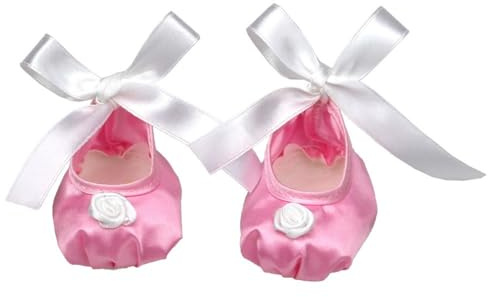 Uteruik 18in Doll Ballet Shoes 46cm American Doll Lace-up Shoes Costume Accessory (Pink)