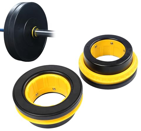 Tuxuseo Pinzas y cierres para mancuernas – 1 par de anillos de seguridad para mancuernas, clips de entrenamiento para fitness y entrenamiento de fuerza, para entrenamiento en casa