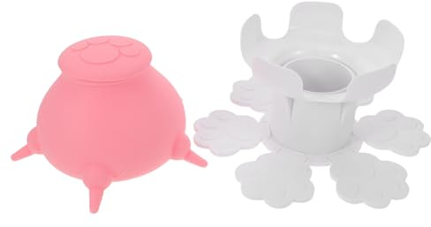 TOYANDONA Distributeur de Lait pour Animaux de Compagnie Réglable en Hauteur 150 ML Biberon en Silicone Léger pour Chiots et Chatons -Nés Alimentation Multiple Pratique pour Usage