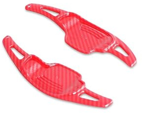 X psblty Paletas Cambio Volante Carbono Para Buick Para Regal Para LaCrosse Para Vauxhall Para Insignia Para Camaro Levas Cambio Volante Coche(Carbon red)