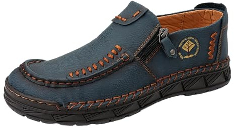 Zapatos casuales tradicionales para hombre. Botas de conducción hechas a mano de gama alta para viajes y actividades al aire libre.