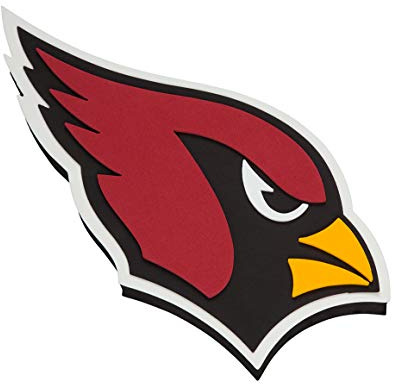FanFave NFL Arizona Cardinals 3D-Wandschild aus Schaumstoff
