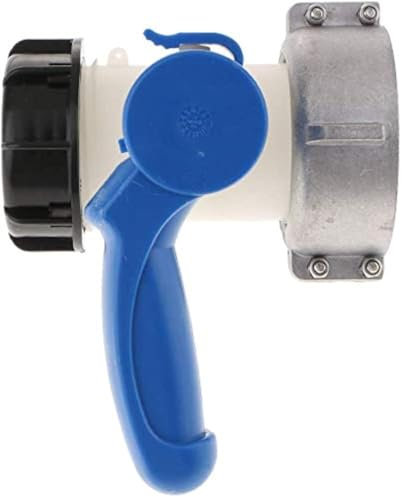 POFET IBC Water Tank Adapter, Universal Outlet Tap Stopcock Adapter,IBC Tote Tank Hose Fittings Butterfly Valve Yard Hose Connector (DN40 (62mm))