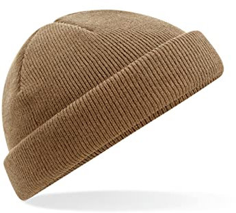 Beechfield B43R Recycled Mini Fisherman Beanie - Biscuit