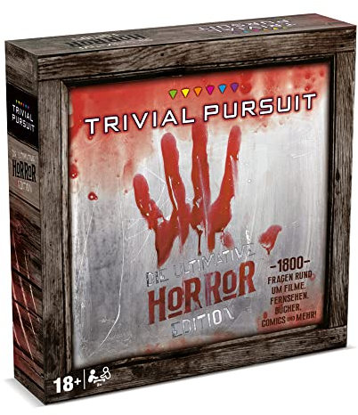 Winning Moves Trivial Pursuit Horror XL Edition - Quizspiel für Horror Fans - Quiz Partyspiele - Trivia Fanartikel - 2+ Spieler ab 18+ Jahren - Deutsch