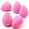 BEAKEY Lot de 6 Éponges de Maquillage, Éponge de Beauté Pour Fond de Teint, Éponges de Maquillage Roses