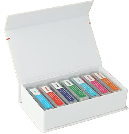 Kit di accessori per microscopio 35 pezzi di maschere da microscopio colorato for campioni biologici Vetrini per microscopio