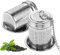 Amaxiu 2PCS Stainless Steel Tea Infusers - Extra Fine Mesh Tea Steeper with Extended Chain Hook and Lid