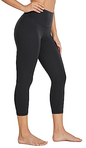 CRZ YOGA Butterluxe High Waisted Capris Workout Leggings for Women 21'' - Lounge Buttery Soft Yoga Pants Black XX-Small