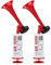 SUPAWAY Manuelles Signalhorn Handheld Air Horn Sehr Lautes Lufthorn Stadion Laut Horntrompete Party Horn fLufthornKrachmacher ür Sportveranstaltungen, Bootfahren, Geburtstage, Graduierung, Rot-2Pcs