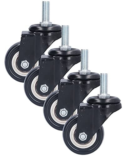 Ruote con Stelo, Ampia Applicazione Ruote Girevoli Stabili e Resistenti all'usura per Apparecchiature Mediche per Macchinari (niente freni)