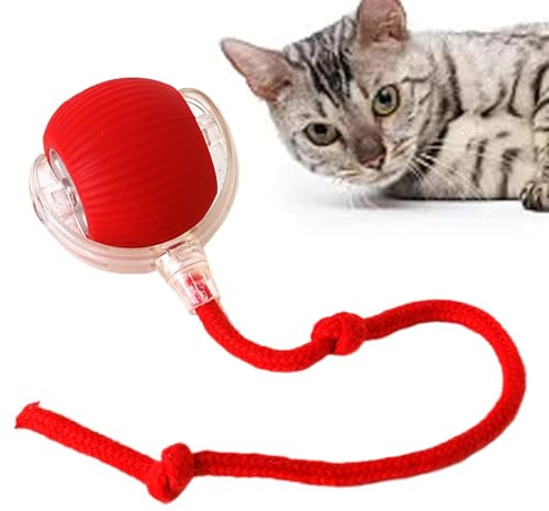 Balle Roulante Automatique Intelligente pour Chat et Chien - Jouet Interactif pour Animal de Compagnie