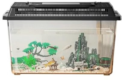 Reptilbehållare – ormar inkubator transparent bärbar | bärbar plats för kräftor, sköldpaddor och grodor med kläcknings- och foderfunktion