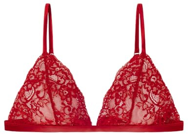 Women'secret Sujetador Triangular Xmas Red Collection Bra Mujer (Pack de 1)