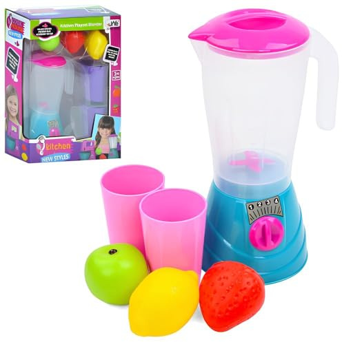 Mixeur jouet pour enfants avec accessoires de cuisine, appareils ménagers, batteur planétaire, pétrisseur, jouet pour enfants, appareil électroménager, jeu mixeur, ensemble d'accessoires de cuisine (A