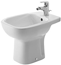Duravit D-Code – Bide Fuß d-code mit Überlauf 355 x 540 Weiß