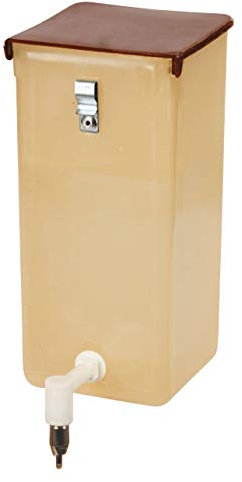 Kerbl Pet Tränkeflasche, Trinkflasche, 1000ml, braun, Kunststoff, Hasen, Kaninchen, einfaches Nachfüllen, Wasserstand sichtbar, pflegeleichtes Material